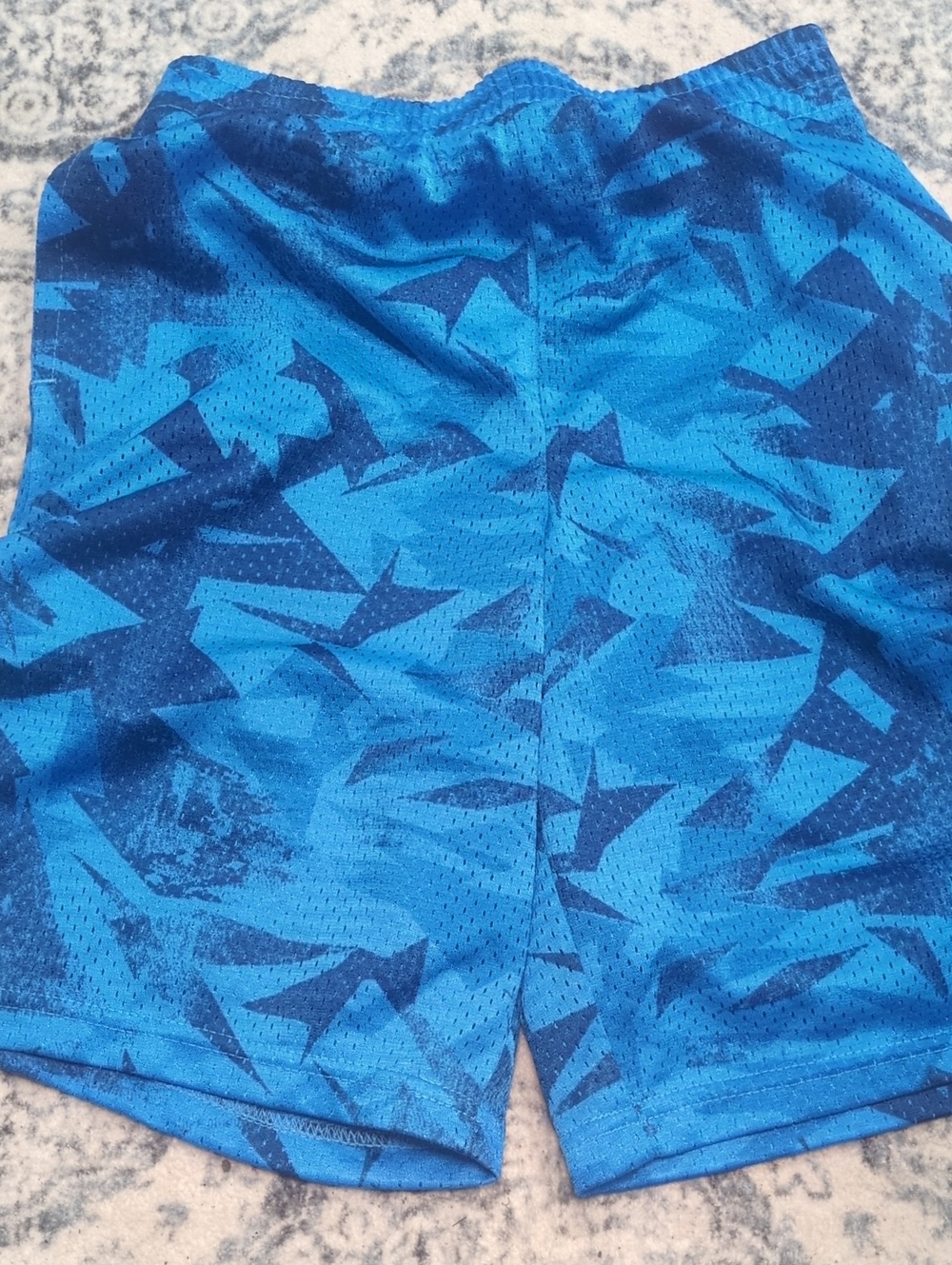 Champion Blue Geometric Athletic Shorts